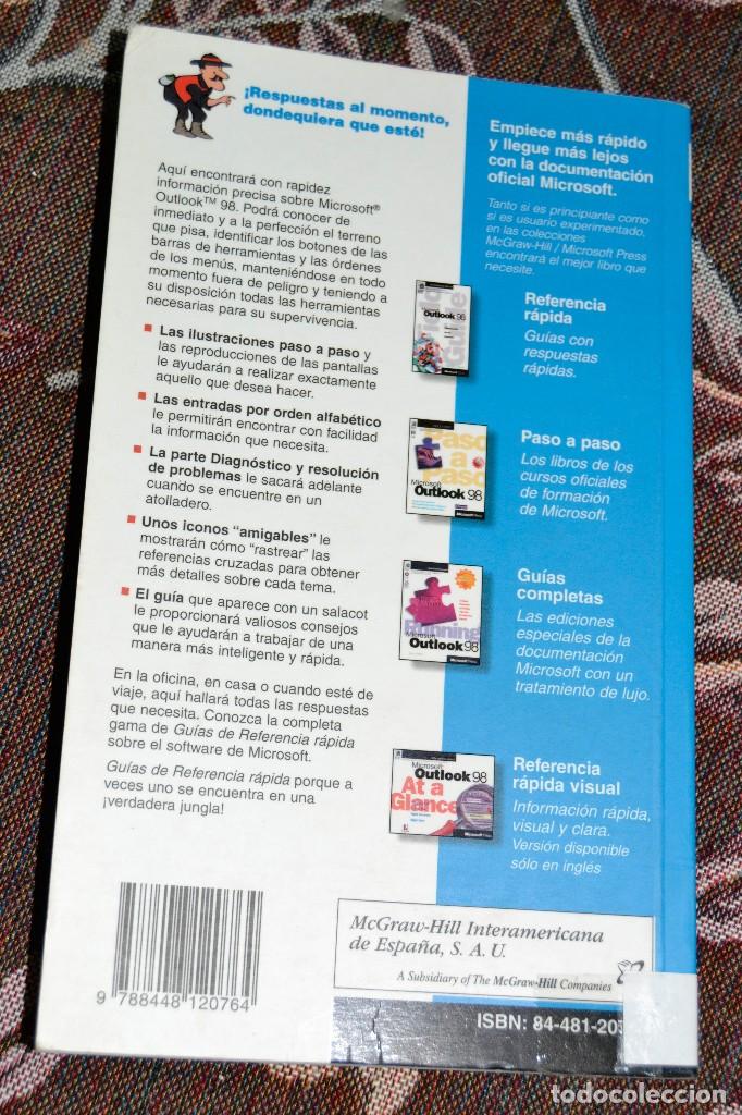 Libros de segunda mano: MICROSOFT OUTLOOK 98 - REFERENCIA R&Aacute;PIDA - STEPHEN L. NELSON - MICROSOFT PRESS - WINDOWS 98 - Foto 4
