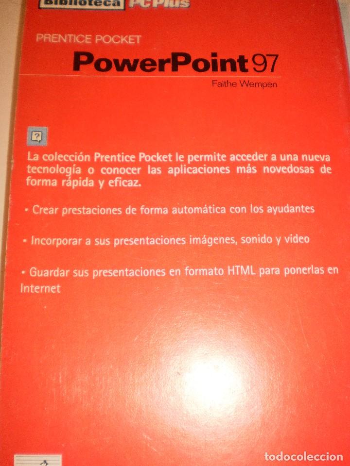 Libros de segunda mano: power point 97. biblioteca pc plus. prentice hall 1997. 174 p&aacute;ginas - Foto 2