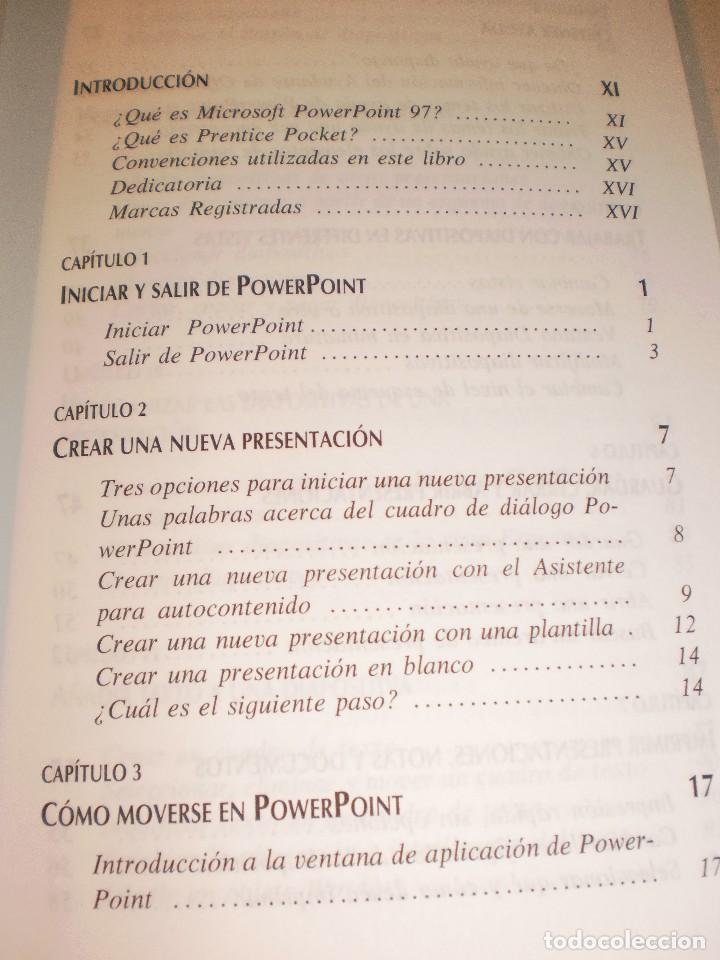 Libros de segunda mano: power point 97. biblioteca pc plus. prentice hall 1997. 174 p&aacute;ginas - Foto 3