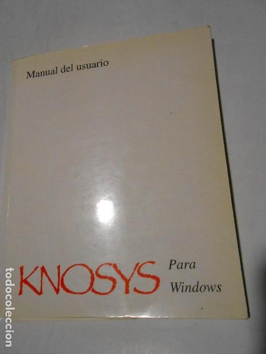 Libros de segunda mano: MANUAL DEL USUARIO KNOSYS PARA WINDOWS - 1996 - Foto 1