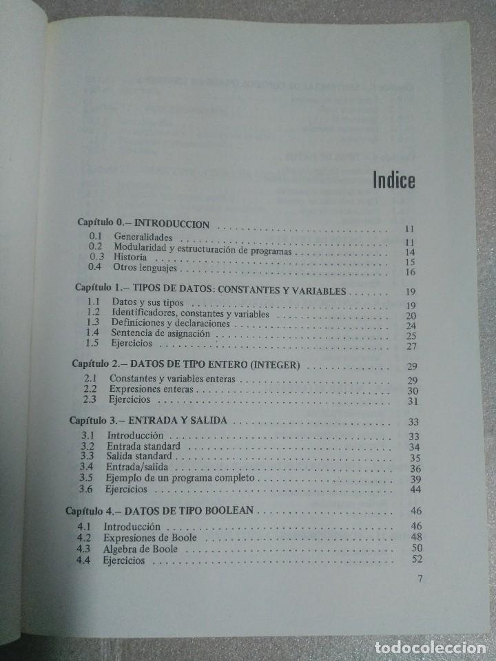Libros de segunda mano: PROGRAMACI&Oacute;N CON EL LENGUAJE PASCAL / SANCHIS LLORCA Y MORALES LOZANO PARANINFO - Foto 2