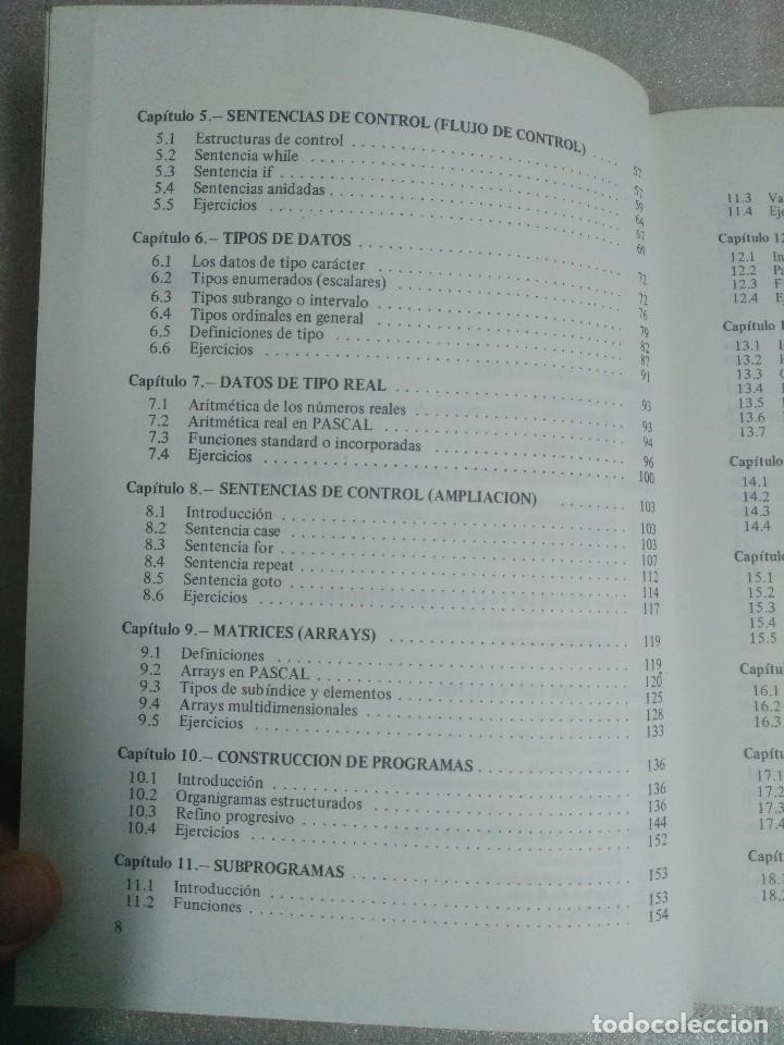 Libros de segunda mano: PROGRAMACI&Oacute;N CON EL LENGUAJE PASCAL / SANCHIS LLORCA Y MORALES LOZANO PARANINFO - Foto 3