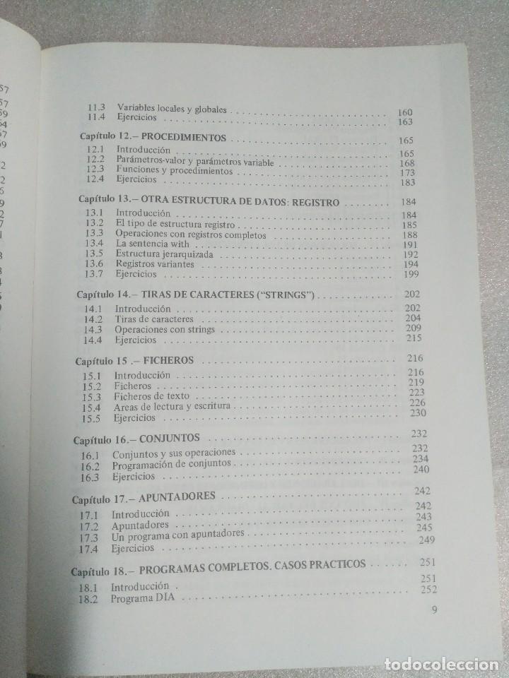 Libros de segunda mano: PROGRAMACI&Oacute;N CON EL LENGUAJE PASCAL / SANCHIS LLORCA Y MORALES LOZANO PARANINFO - Foto 4