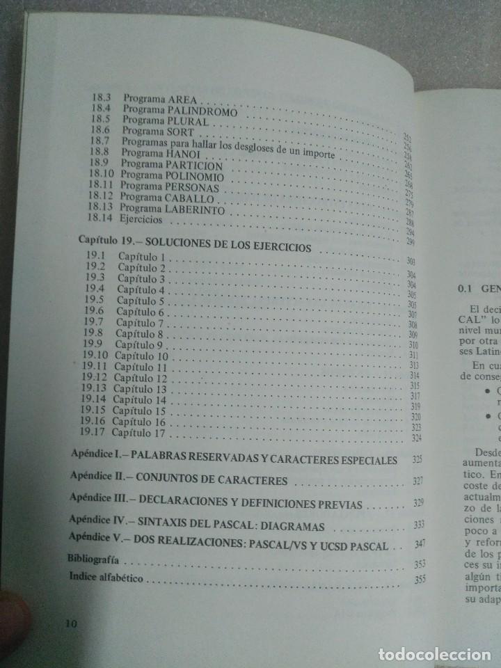 Libros de segunda mano: PROGRAMACI&Oacute;N CON EL LENGUAJE PASCAL / SANCHIS LLORCA Y MORALES LOZANO PARANINFO - Foto 5