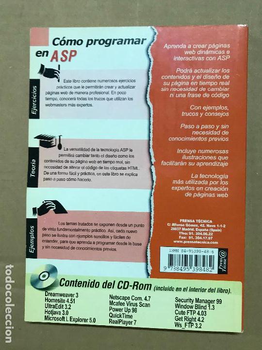 Libros de segunda mano: Como programar en Asp biblioteca t&eacute;cnica de programaci&oacute;n - Foto 2
