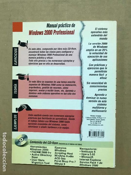 Libros de segunda mano: Microsoft Windows profesional 2000 biblioteca t&eacute;cnica de programaci&oacute;n - Foto 2