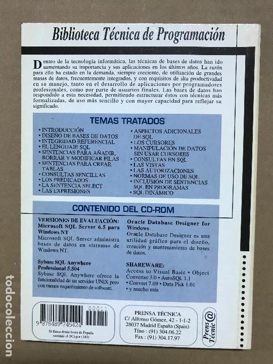 Libros de segunda mano: como trabajar con bases de datos biblioteca t&eacute;cnica de programaci&oacute;n - Foto 2