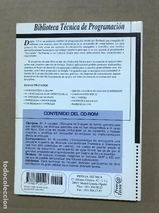 Libros de segunda mano: como programar en delphi 3.0 biblioteca t&eacute;cnica de programaci&oacute;n - Foto 2