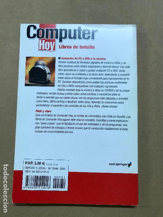 Libros de segunda mano: GRABACI&Oacute;N DE CD Y DVD. COMPUTER HOY - Foto 2