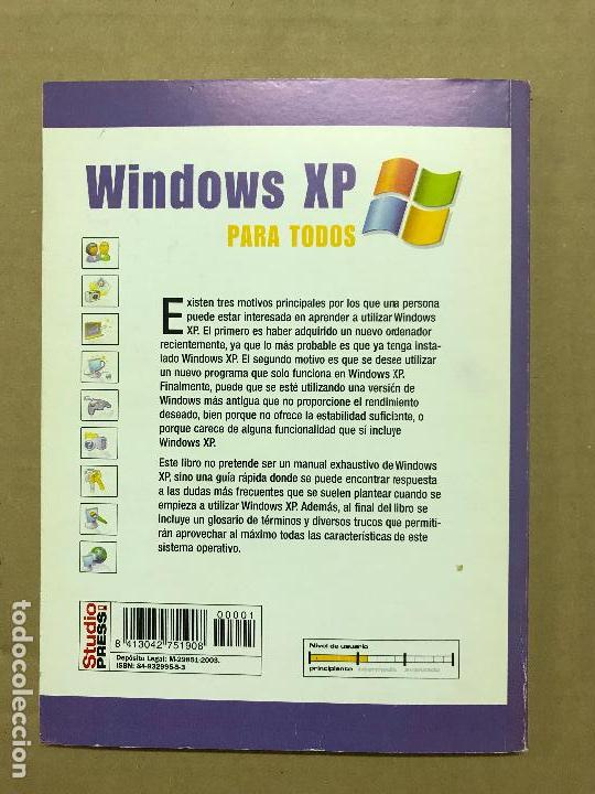 Libros de segunda mano: windows xp  para todos - Foto 2