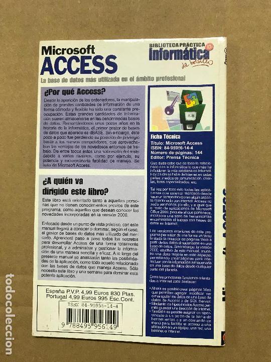 Libros de segunda mano: biblioteca practica de inform&aacute;tica Microsoft access - Foto 2
