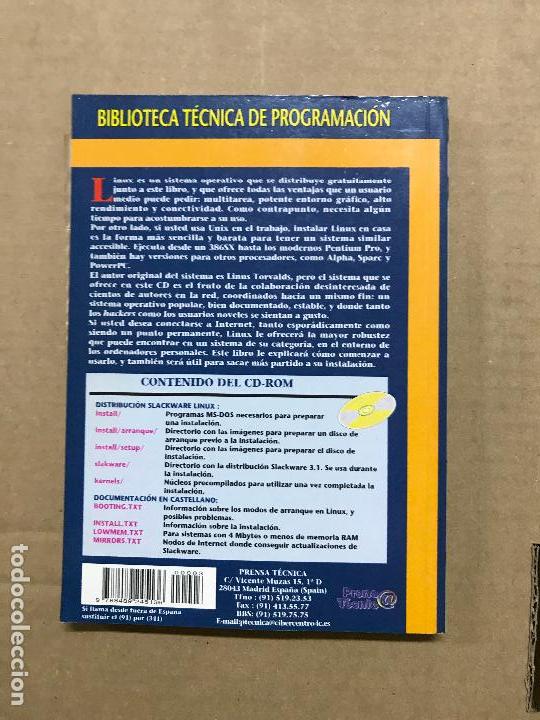 Libros de segunda mano: COMO TRABAJAR CON LINUX - BIBLIOTECA TECNICA DE PROGRAMACION sin cd - Foto 2