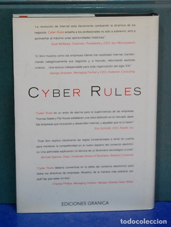 Libros de segunda mano: cyber rules. Thomas M. Siebel / Pat House - Foto 2