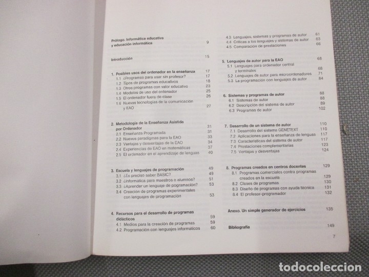Libros de segunda mano: LA CREACION DE PROGRAMAS DIDACTICOS, LENGUAJES Y SISTEMAS DE AUTOR - E. GIORDANO + 152PAG 1987 - Foto 2