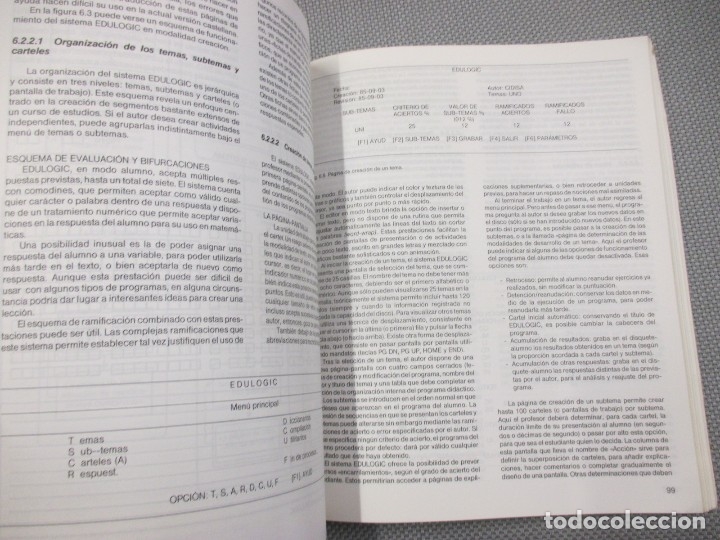 Libros de segunda mano: LA CREACION DE PROGRAMAS DIDACTICOS, LENGUAJES Y SISTEMAS DE AUTOR - E. GIORDANO + 152PAG 1987 - Foto 3