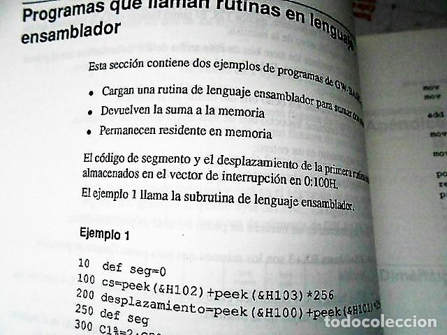 Libros de segunda mano: MICROSOFT GW-BASIC. GUIA DE USUARIO 1986 - Foto 5