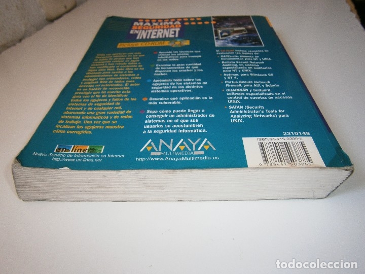 Libros de segunda mano: MAXIMA SEGURIDAD EN INTERNET Autor Anonimo Anaya Multimedia 1998 CON CD ROM TM - Foto 7