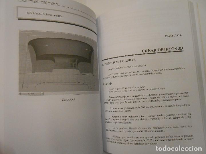 Libros de segunda mano: 3DS MAX 4 CURSO PR&Aacute;CTICO / CASTELL CEBOLLA - 2001 EJERCICIOS Y EJEMPLOS PR&Aacute;CTICOS ESTUDIO OBJETOS 3D - Foto 2