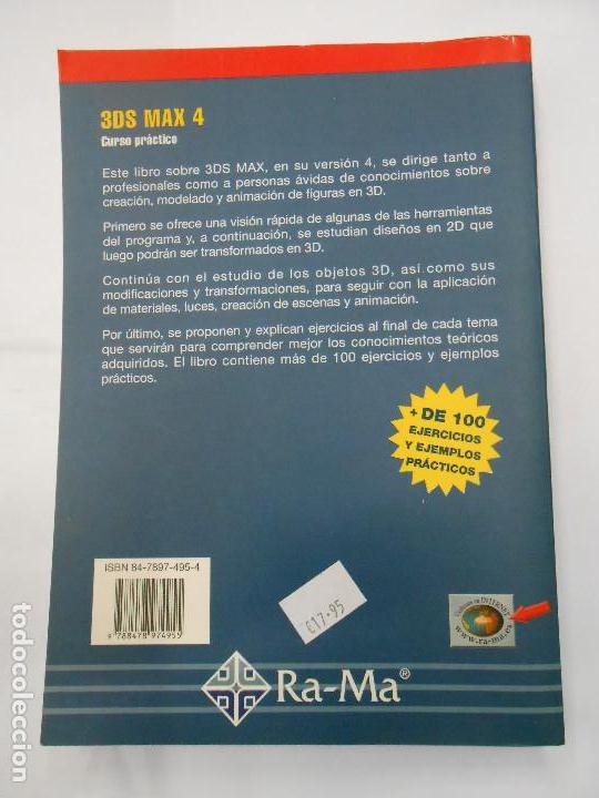 Libros de segunda mano: 3DS MAX 4 CURSO PR&Aacute;CTICO / CASTELL CEBOLLA - 2001 EJERCICIOS Y EJEMPLOS PR&Aacute;CTICOS ESTUDIO OBJETOS 3D - Foto 5