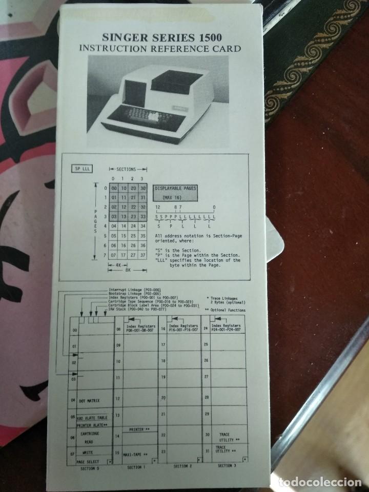 Libros de segunda mano: Singer Series 1500 - Instruction Reference Card - Foto 1
