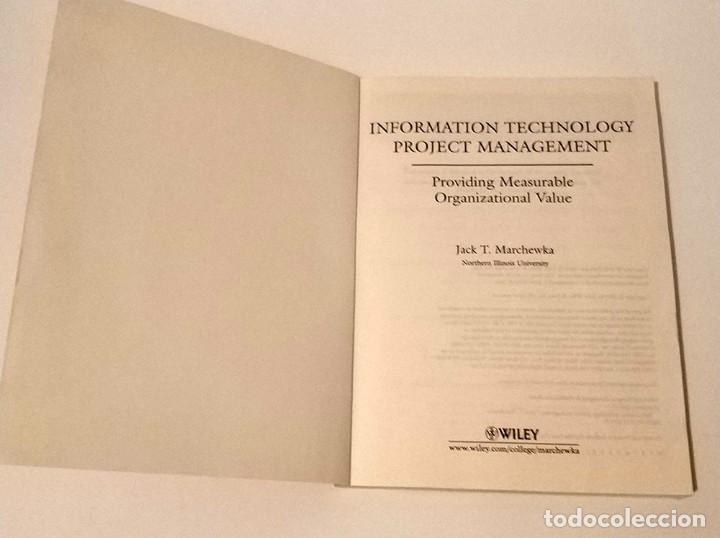 Libros de segunda mano: information technology project management jack t. marchewka incluye cd - Foto 3