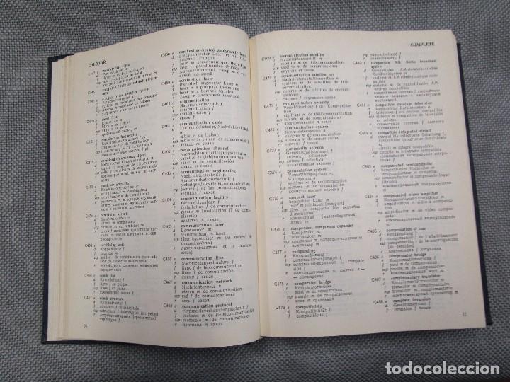 Libros de segunda mano: DICCIONARIO ELECTRONICA ELECTRONICS - EDI MARCOMBO 1988 VV.AA -5 IDIOMAS + INFO - Foto 3