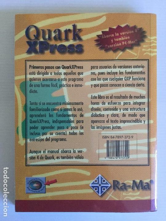 Libros de segunda mano: Primeros pasos con&hellip; Quark XPress &ndash; RA-MA &ndash; 1999 - Foto 2
