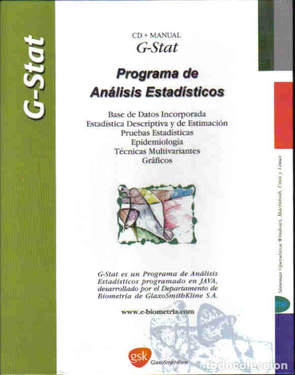 Libros de segunda mano: Programa de An&aacute;lisis Estadisticos G-Stat 1.2 - Foto 1