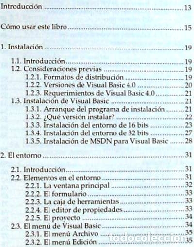Libros de segunda mano: VISUAL BASIC 4.0 - FRANCISCO CHARTE OJEDA - GU&Iacute;AS PR&Aacute;CTICAS ANAYA 1996 - VER INDICE - Foto 2