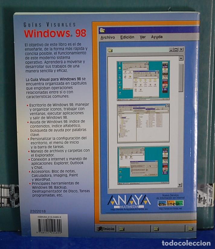 Libros de segunda mano: Guias visuales. Windows 98. Miguel Pardo Niebla - Foto 2