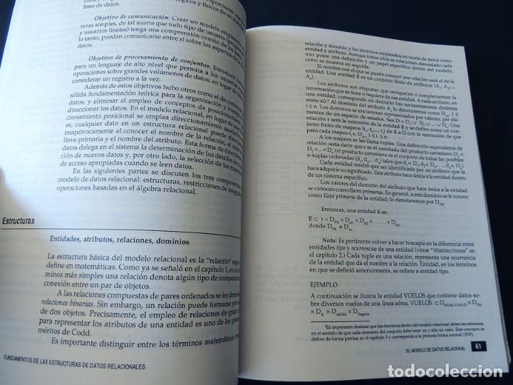 Libros de segunda mano: INFORMATICA / FUNDAMENTOS DE LAS ESTRUCTURAS DE DATOS RELACIONALES / MEGABYTE 1992 / SIN USAR - Foto 2