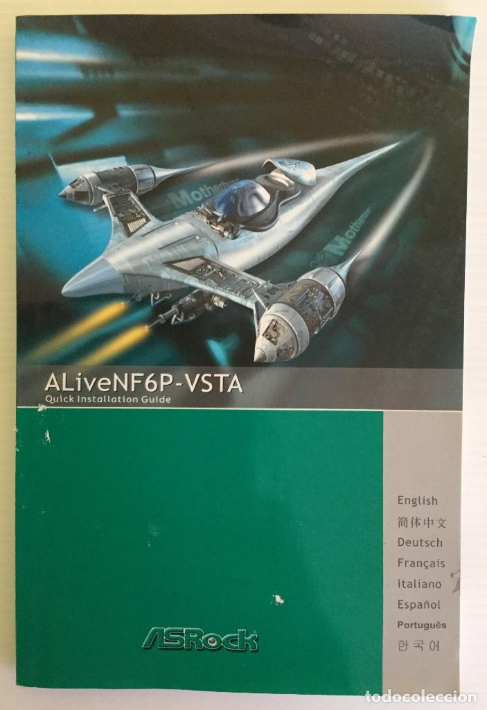 Libros de segunda mano: Manual placa base Asrock ALiveNF6P-VSTA&ndash; user guide - Motherboard - Foto 1