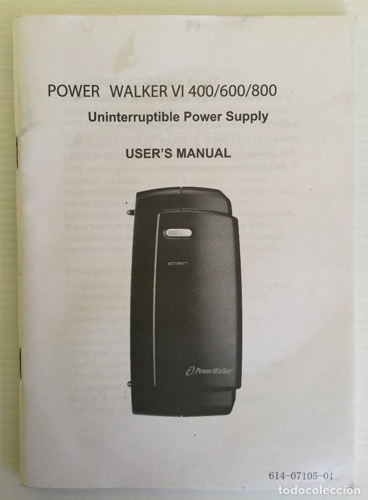 Libros de segunda mano: Gu&iacute;a de usuario POWER WALKER VI 400/600/800 + Software - Foto 3