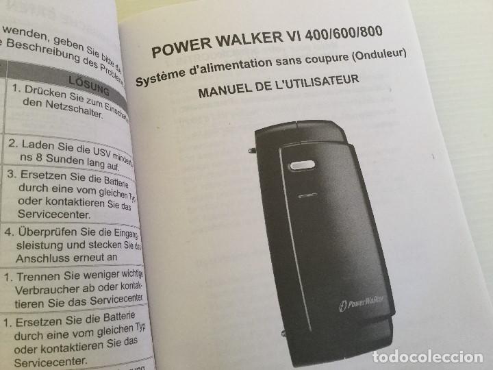 Libros de segunda mano: Gu&iacute;a de usuario POWER WALKER VI 400/600/800 + Software - Foto 5