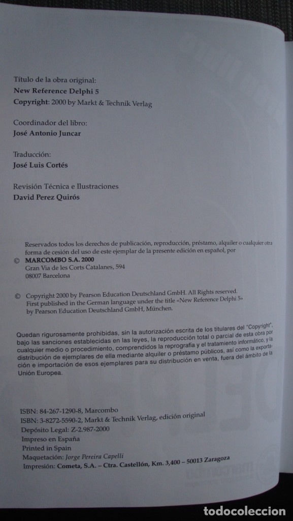 Libros de segunda mano: DELPHI 5. Dirk Louis, 2000 - Foto 2