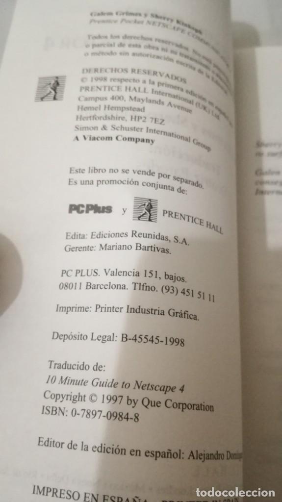 Libros de segunda mano: BIBLIOTECA PC PLUS  NETSCAPE COMMUNICATOR4 - Foto 5