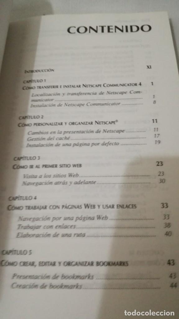 Libros de segunda mano: BIBLIOTECA PC PLUS  NETSCAPE COMMUNICATOR4 - Foto 6