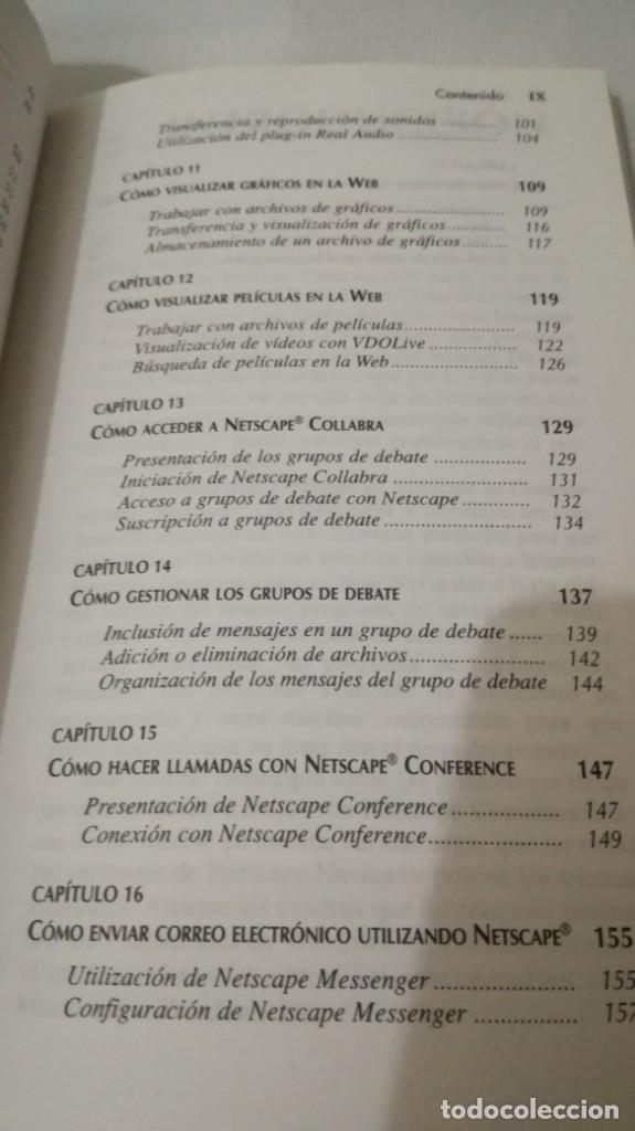 Libros de segunda mano: BIBLIOTECA PC PLUS  NETSCAPE COMMUNICATOR4 - Foto 8