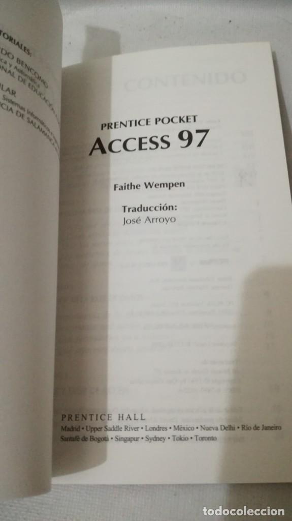 Libros de segunda mano: BIBLIOTECA PC PLUS  ACCESS97		PRENTICE HALL - Foto 3