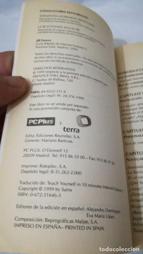 Libros de segunda mano: BIBLIOTECA PC PLUS GUIA RAPIDA DE INTERNET		PRENTICE HALL - Foto 4