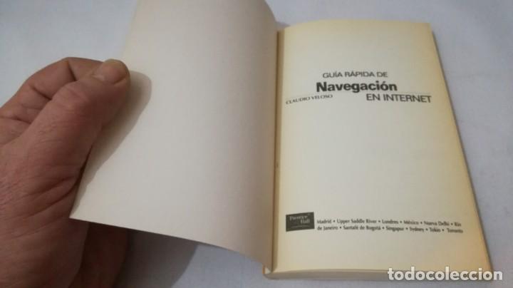 Libros de segunda mano: BIBLIOTECA PC PLUS GUIA RAPIDA DE NAVEGACION EN INTERNET		PRENTICE HALL - Foto 3