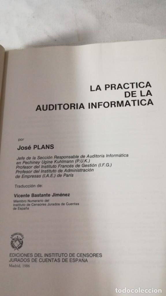 Libros de segunda mano: LA PRACTICA DE LA AUDITORIA INFORMATICA		JOSE PLANS - Foto 5