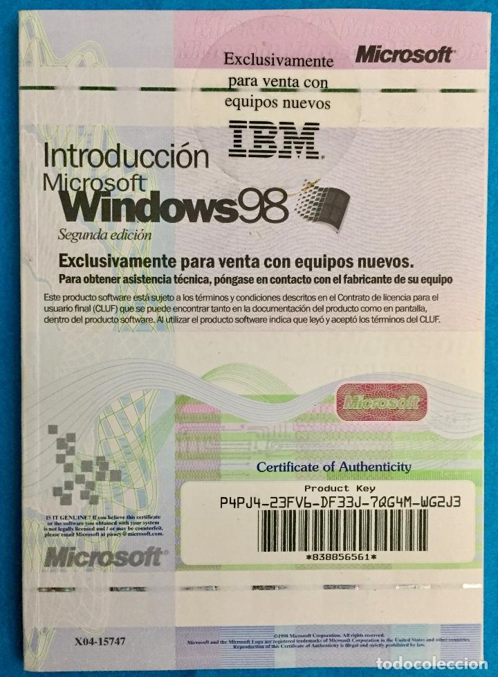 Libros de segunda mano: INTRODUCCI&Oacute;N MICROSOFT WINDOWS 98. - Foto 1