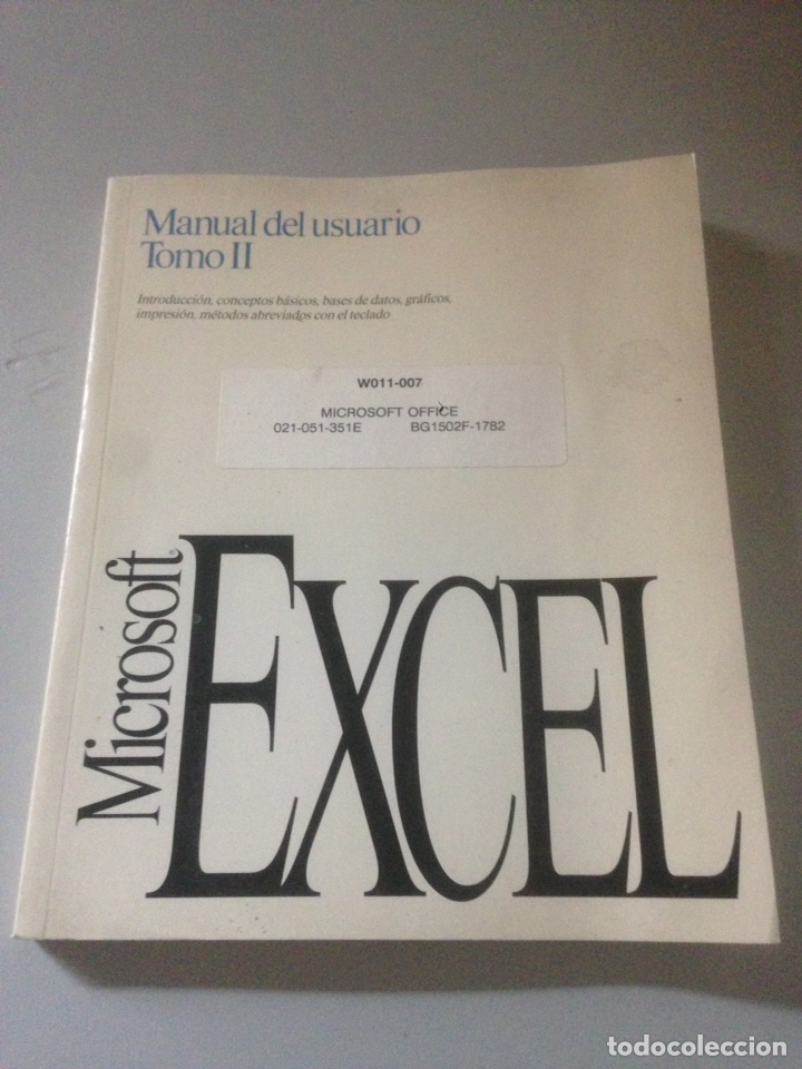 Libros de segunda mano: Manual del usuario tomo II EXCEL - Foto 1