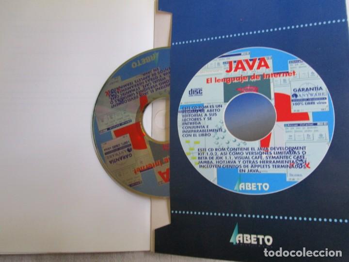 Libros de segunda mano: INFORMATICA - JAVA EL LENGUAJE DE INTERNET - EDI ABETO 1997 192PAG, CD ROM INC. COMO NUEVO. 1s - Foto 3