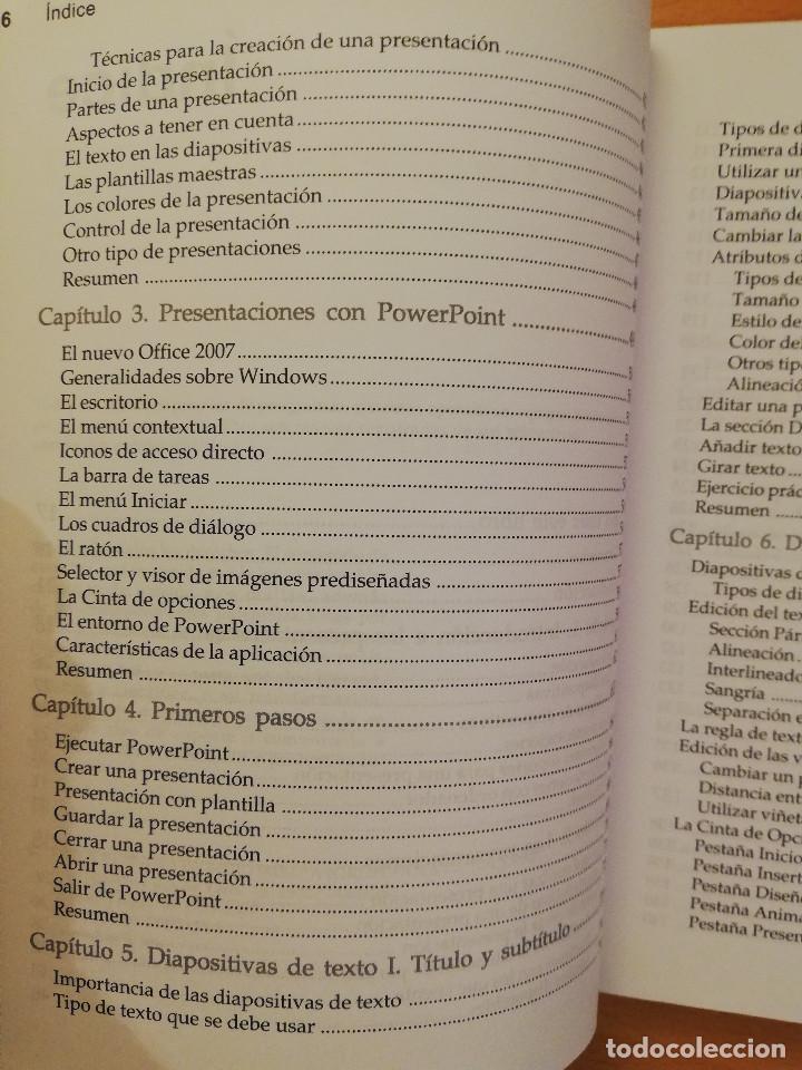 Libros de segunda mano: MANUAL IMPRESCINDIBLE MICROSOFT OFFICE POWER POINT 2007 (INCLUYE CD) - Foto 4