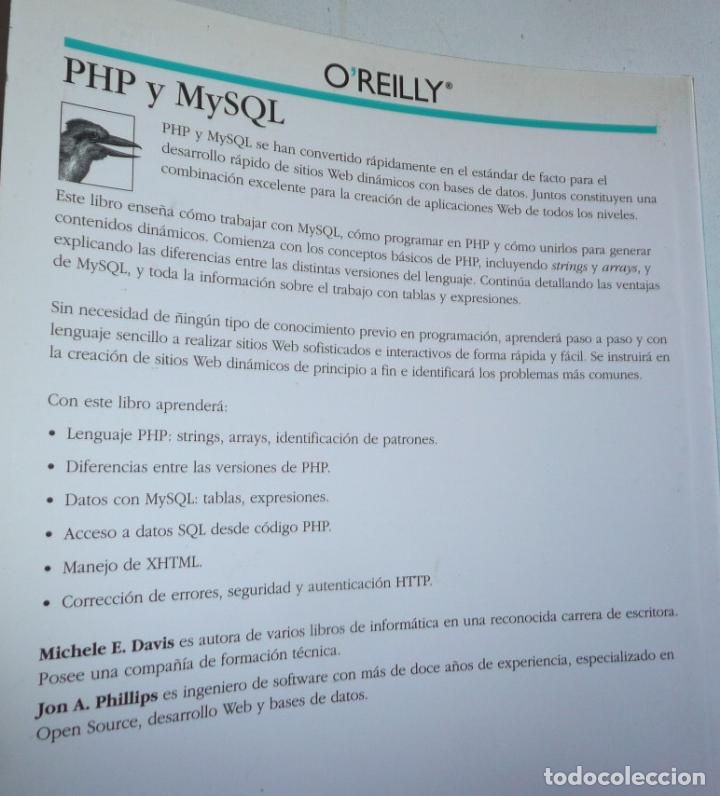 Libros de segunda mano: PHP y MySQL. Creaci&oacute;n de sitios web din&aacute;micos y con bases de datos - VV.AA. (Anaya Multimedia, 2008) - Foto 2