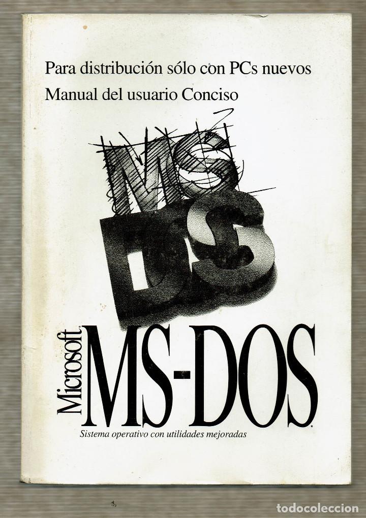 Libros de segunda mano: MS - DOS 6.22 Microsoft / Manual del usuario / Conciso - Foto 1