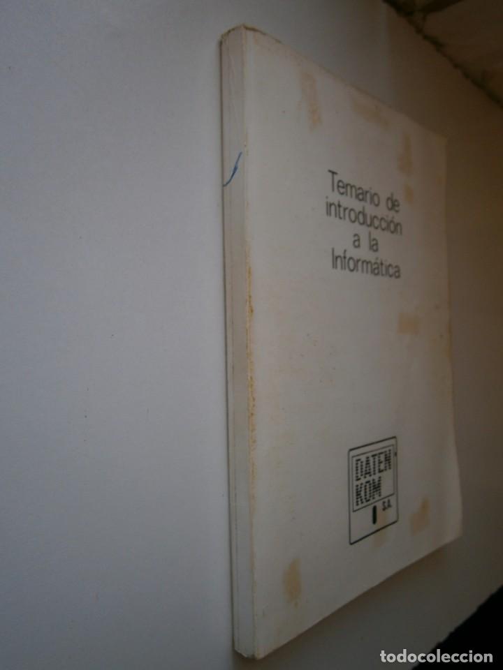 Libros de segunda mano: TEMARIO INTRODUCCION A LA INFORMATICA DATEN KOM LIBRO RETRO INFORMATICO 50324 - Foto 3