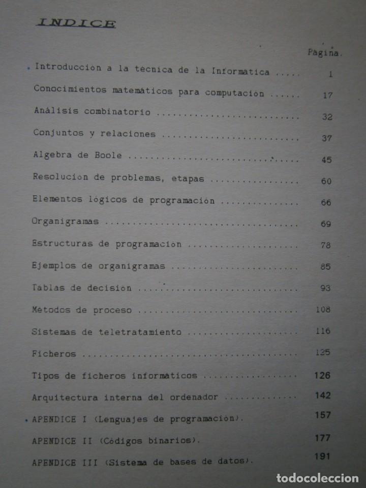 Libros de segunda mano: TEMARIO INTRODUCCION A LA INFORMATICA DATEN KOM LIBRO RETRO INFORMATICO 50324 - Foto 11